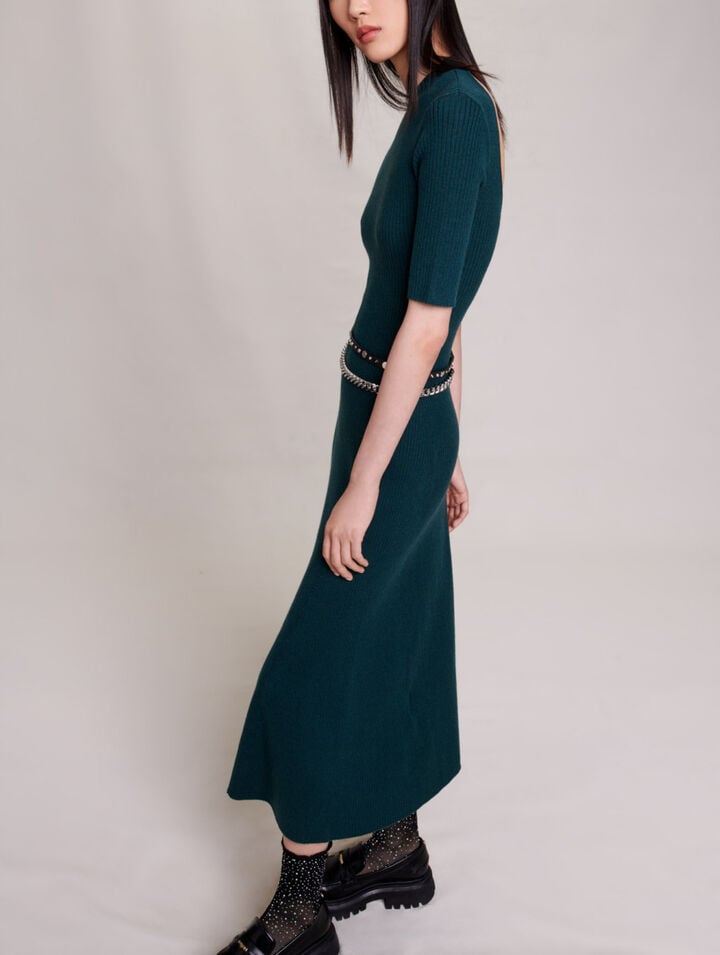 Knit maxi dress