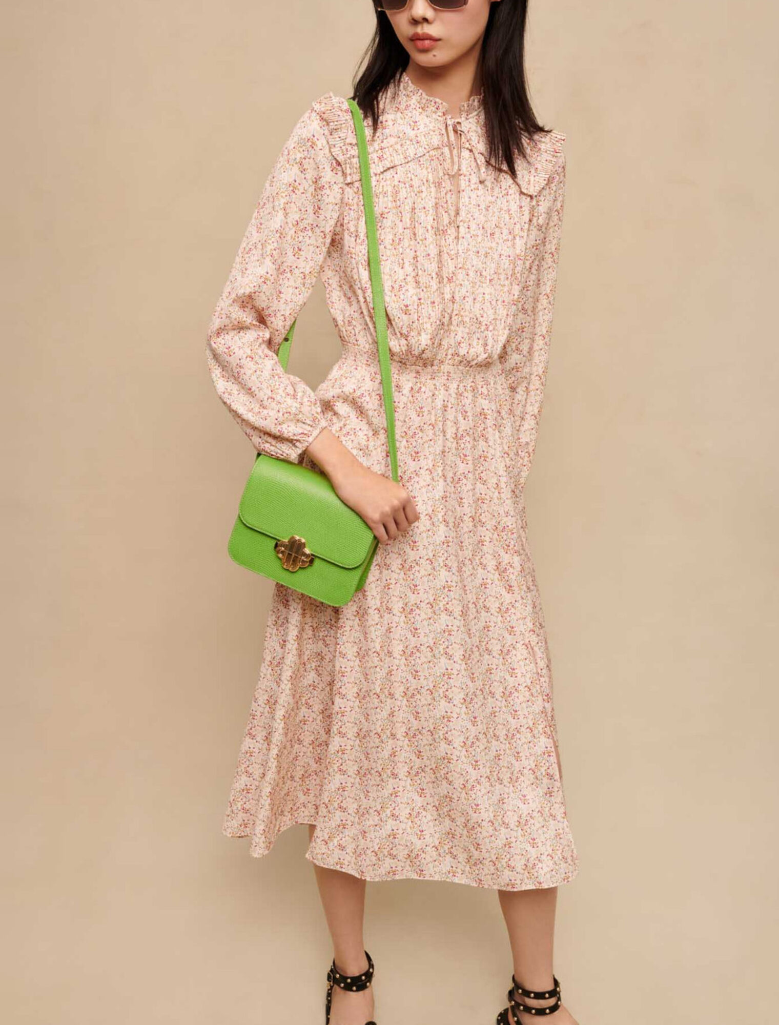 Long ruffled dress