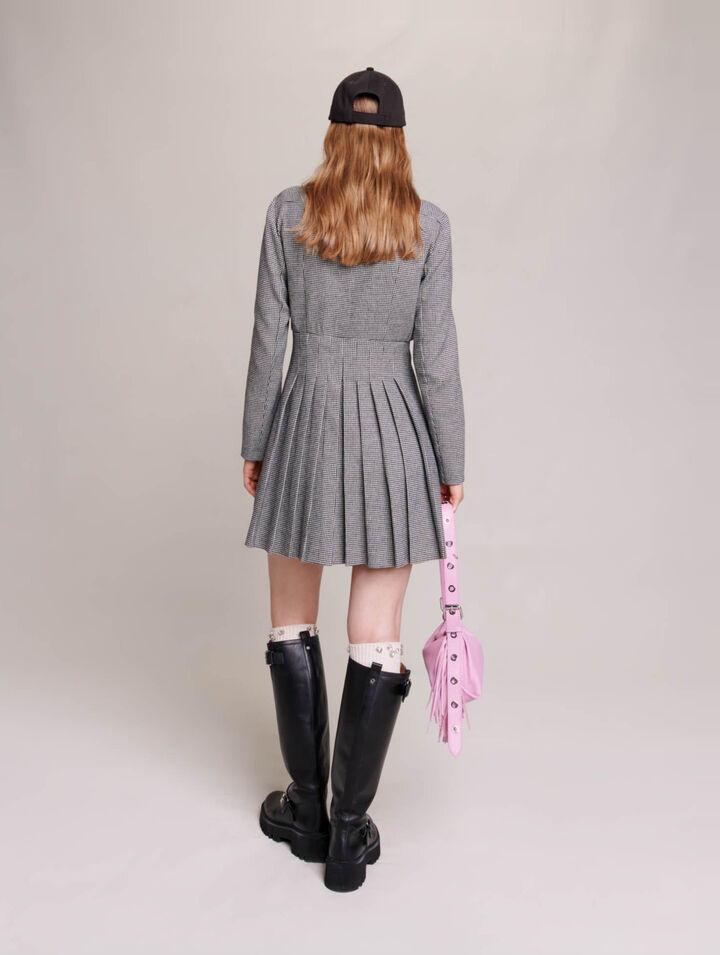 Short pleated dress