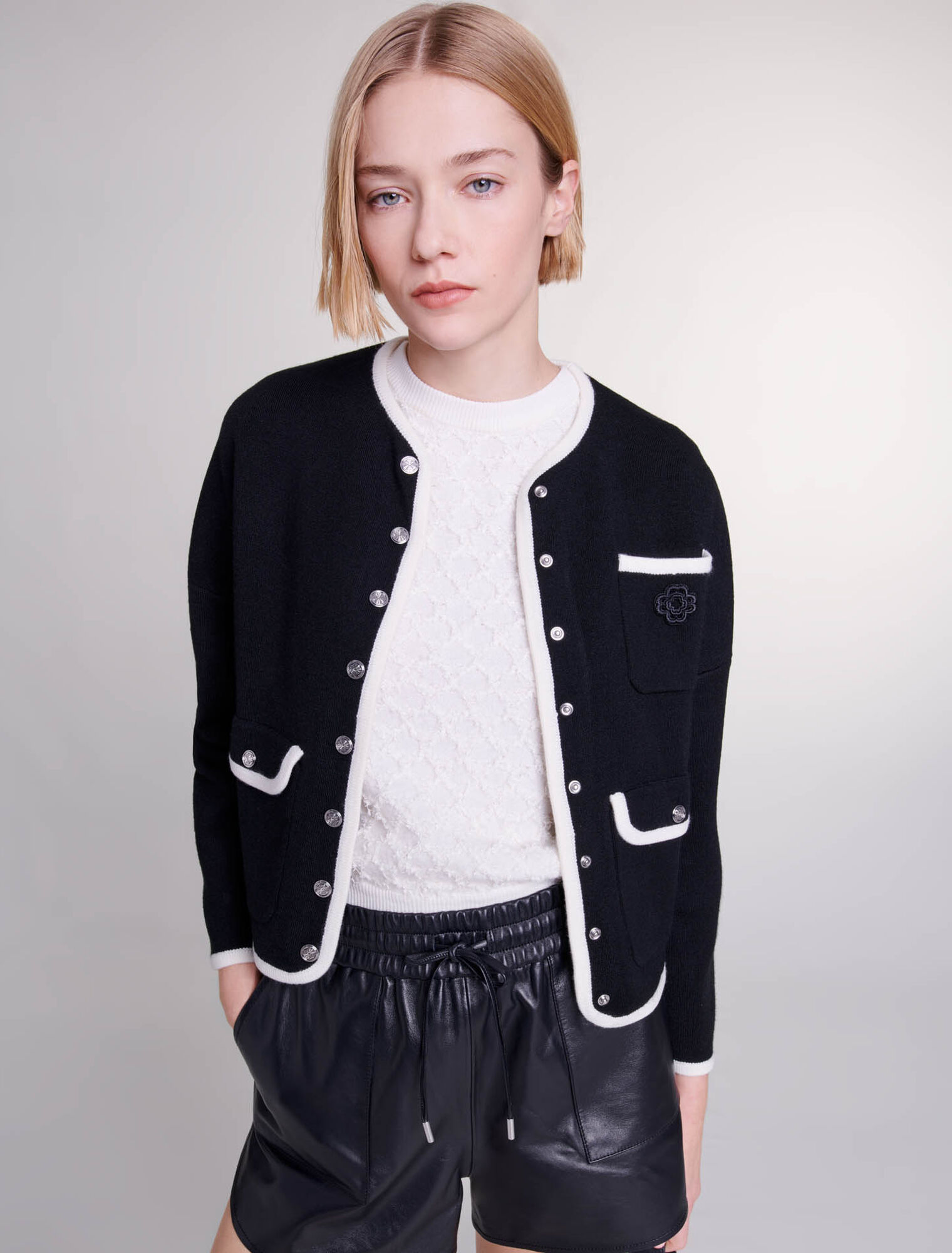 Knit cardigan