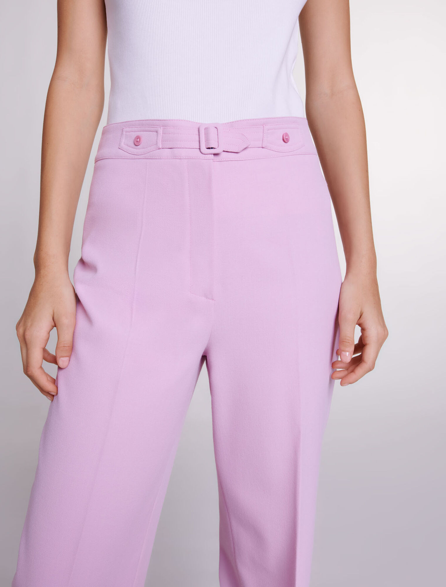 Wide-leg suit trousers