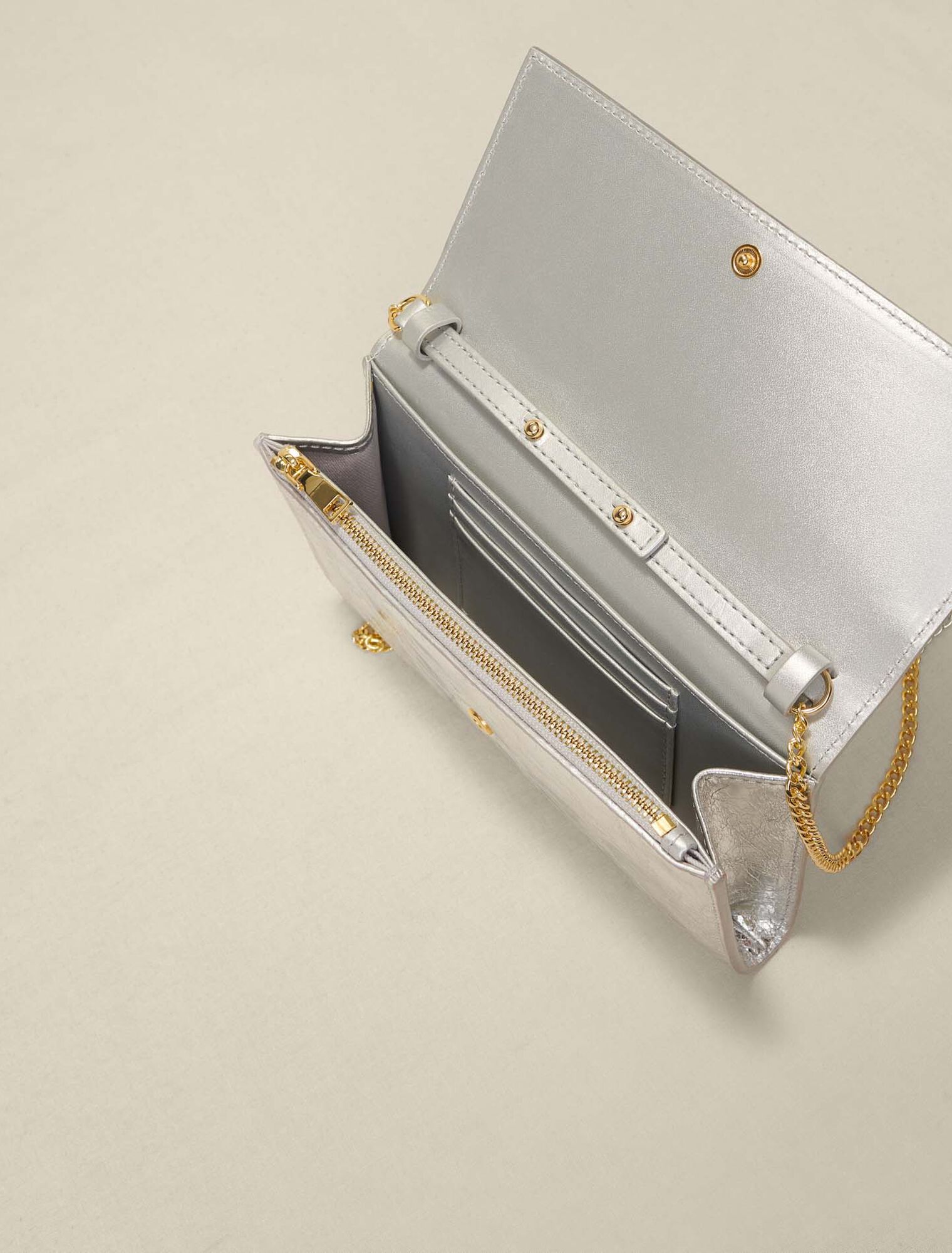 Metallic wallet bag