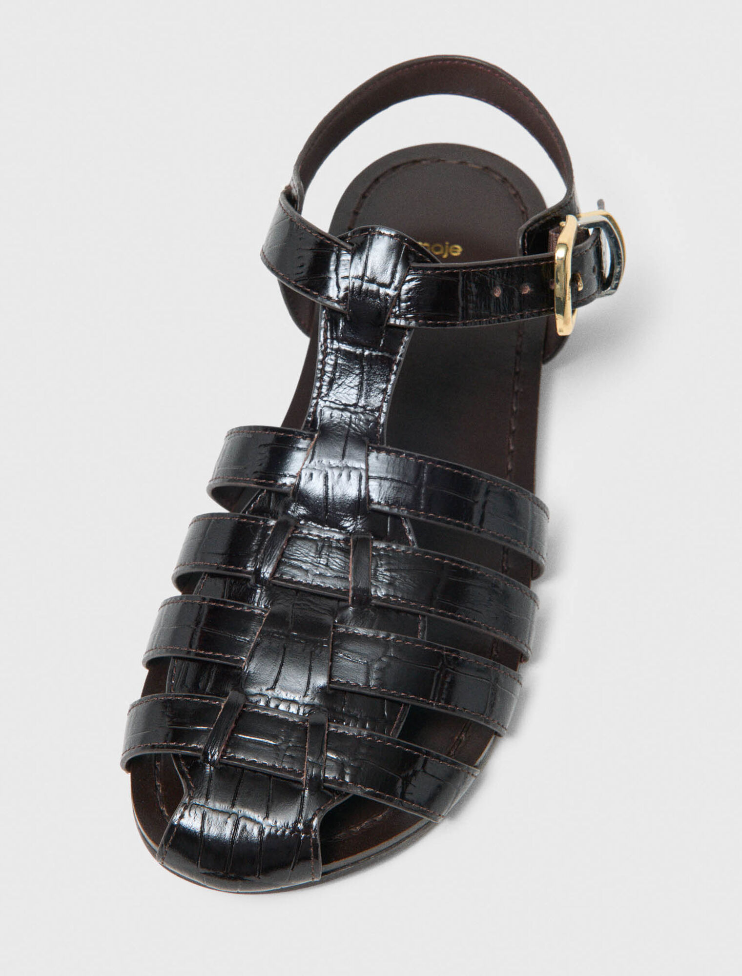 Multi-strap leather sandals