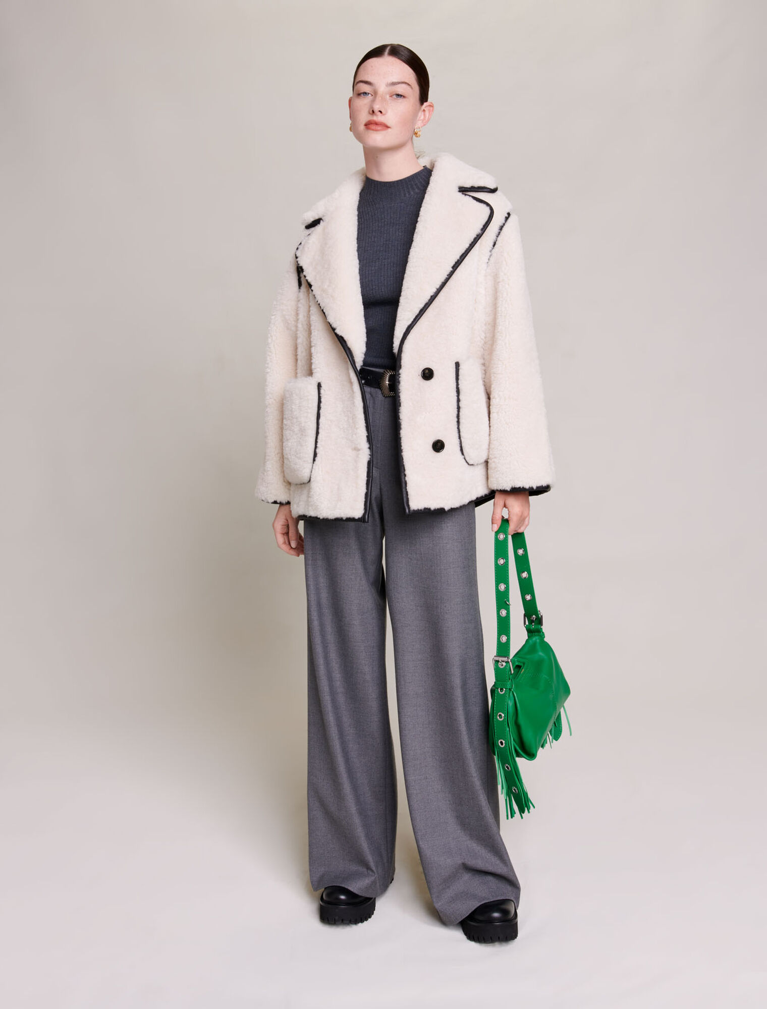 Short faux fur coat