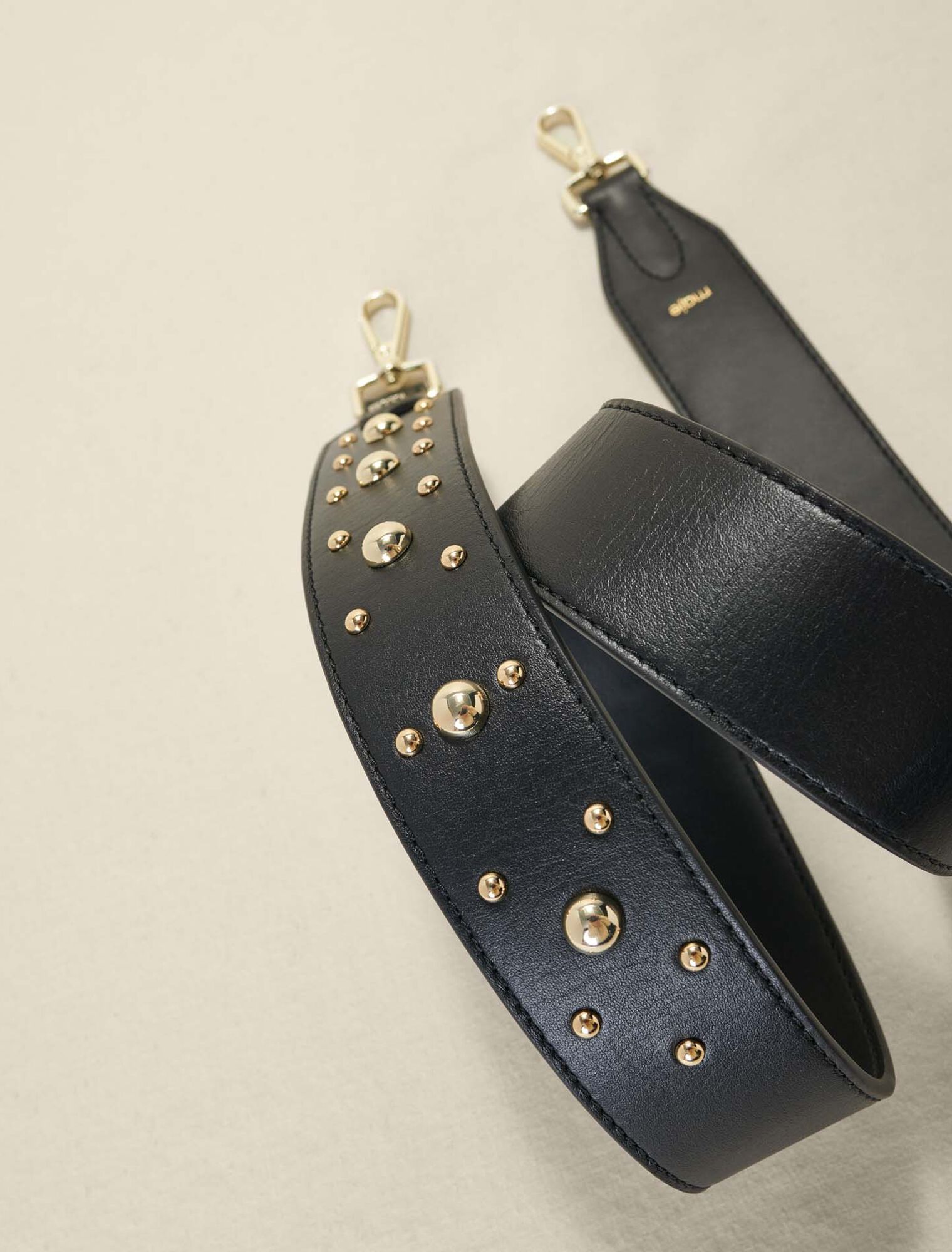 Leather shoulder strap