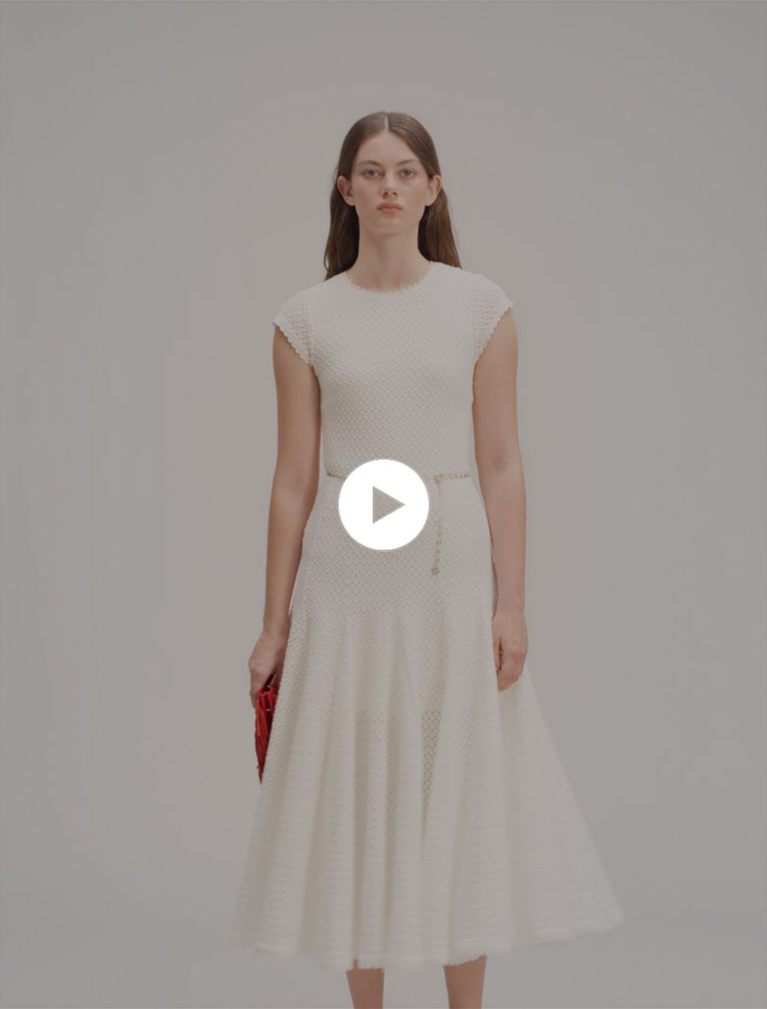 Crochet-knit maxi dress  Crochet-knit maxi dress