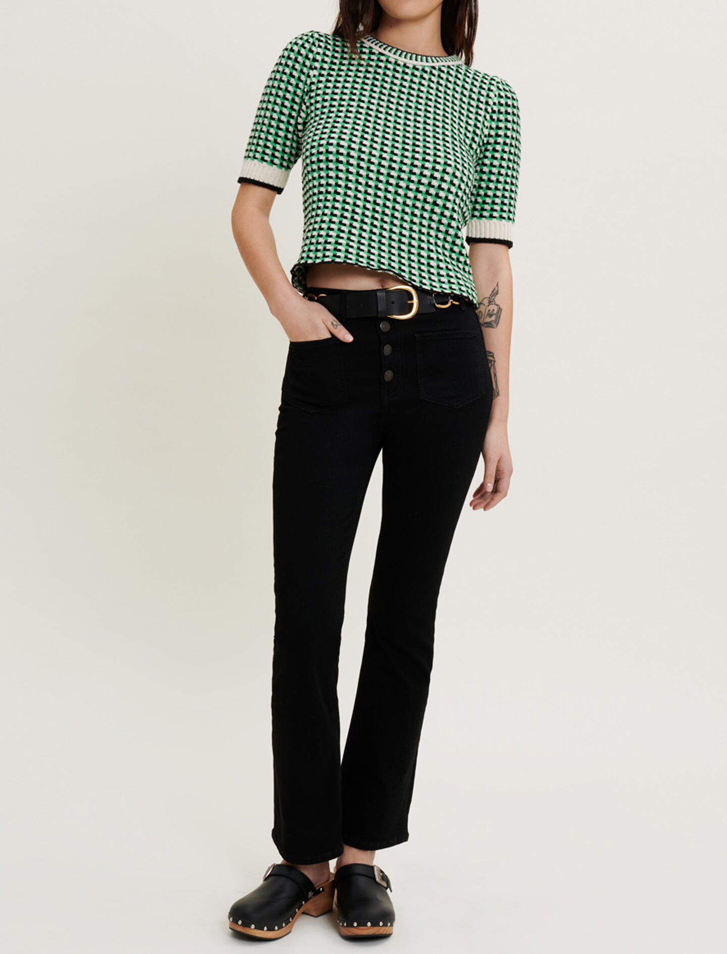 Decorative knit jumper