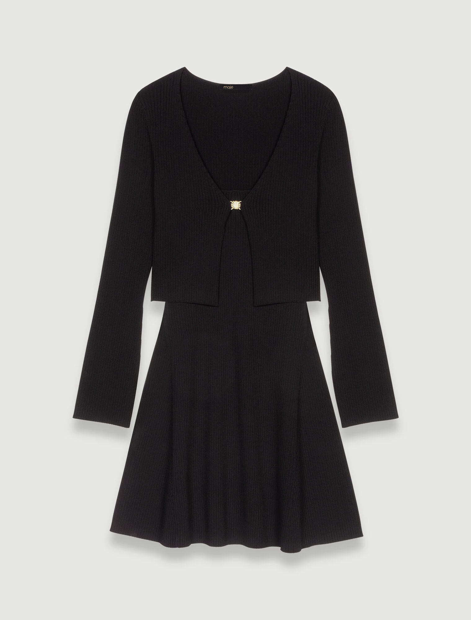 2 in 1 knit dress