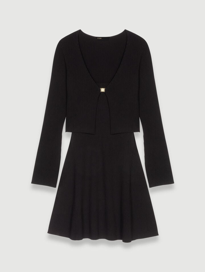 2 in 1 knit dress