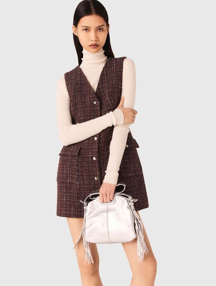 Metallic leather Miss M Mini bag