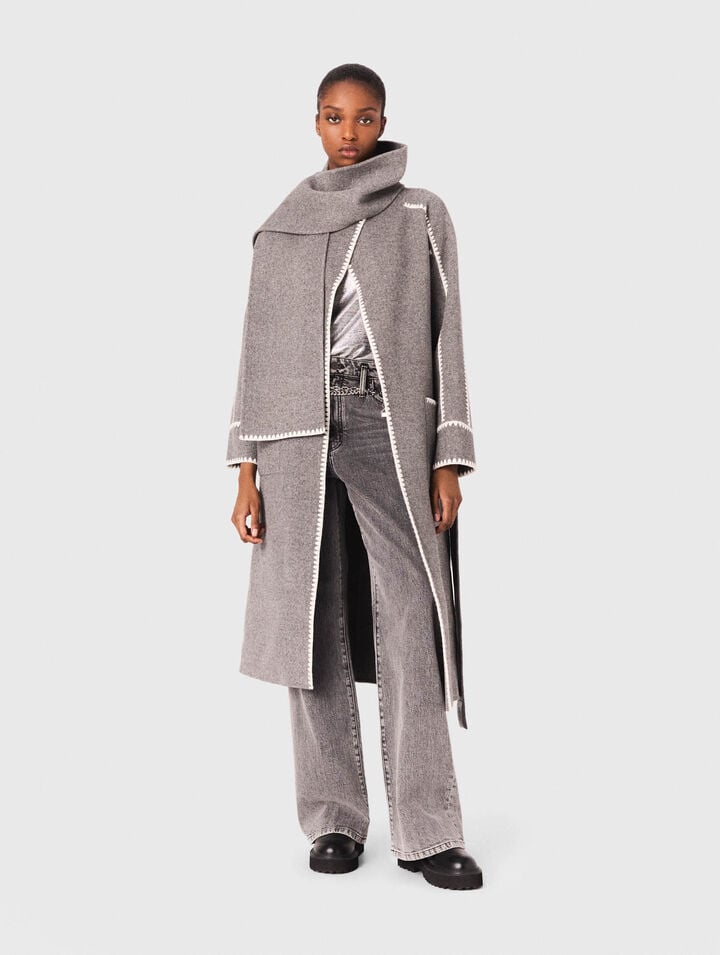 Long double-faced coat