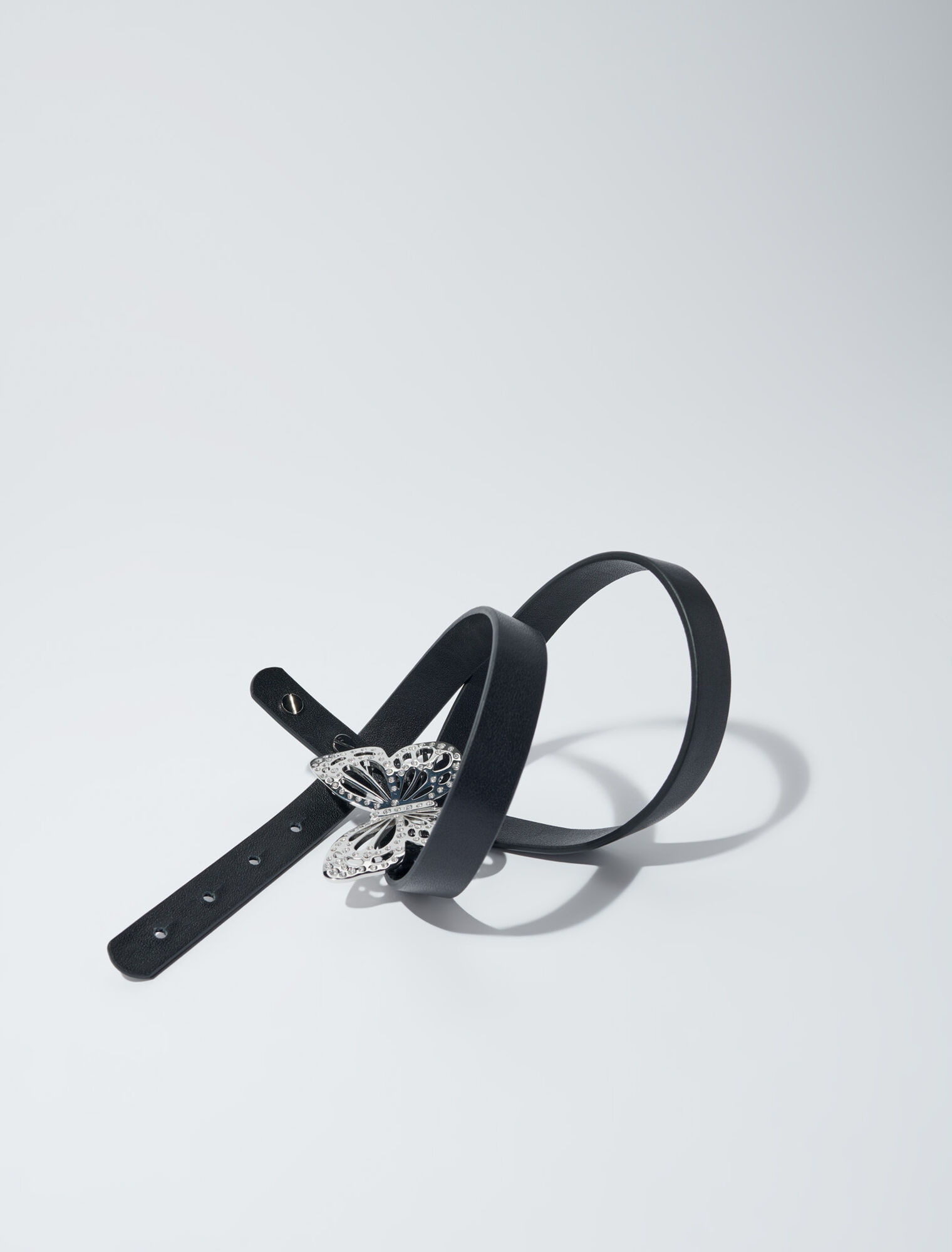 Butterfly rhinestone belt