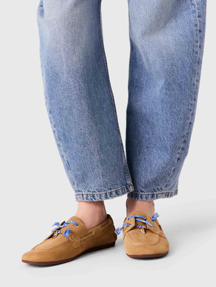 Suede boat shoes