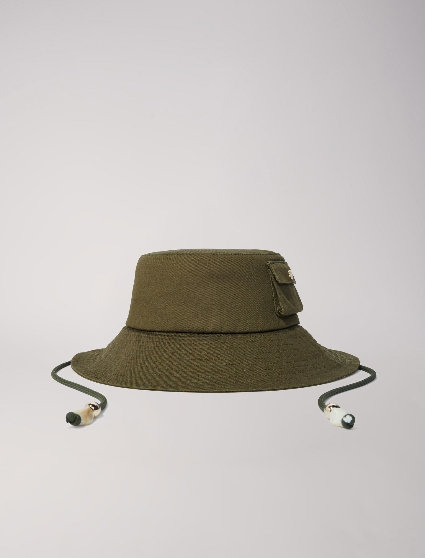 Beaded drawstring bucket hat Beaded drawstring bucket hat