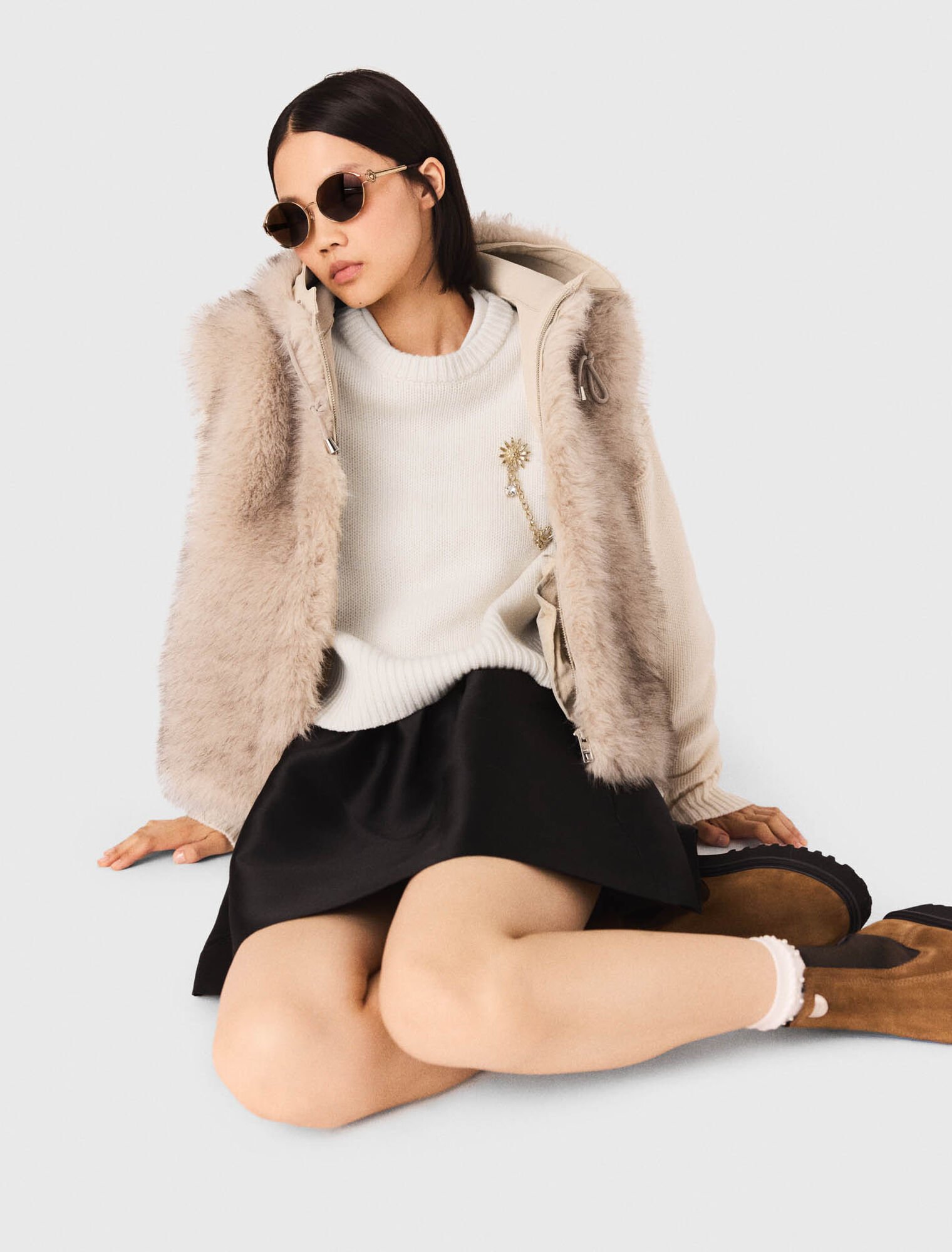 Short faux fur jacket