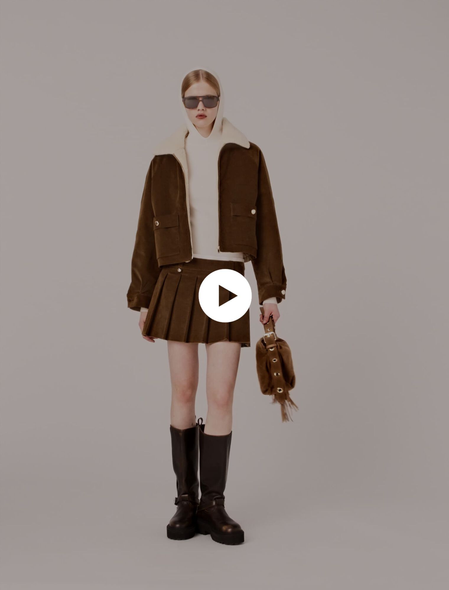 Cropped corduroy jacket Cropped corduroy jacket