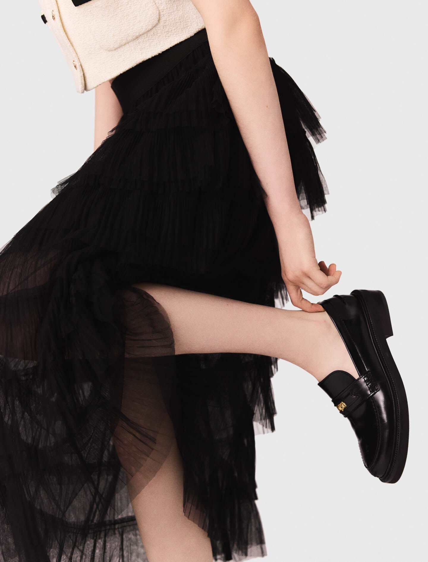 The toe TULLE SKIRT ブラック チュールスカート　黒m The toe TULLE SKIRT ブラック チュールスカート 黒m - スカート