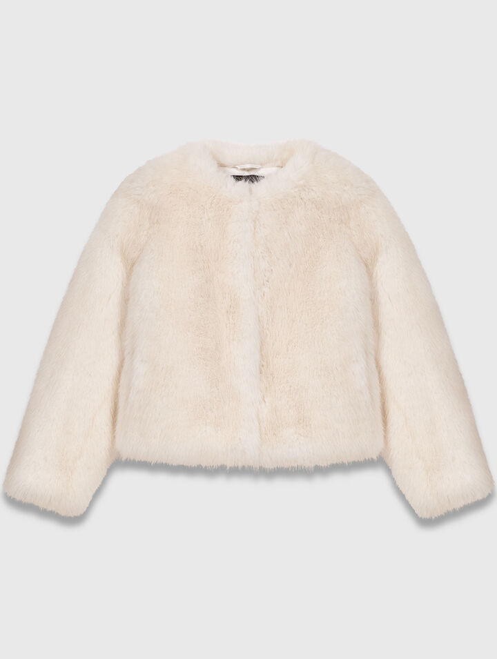 Short faux fur jacket