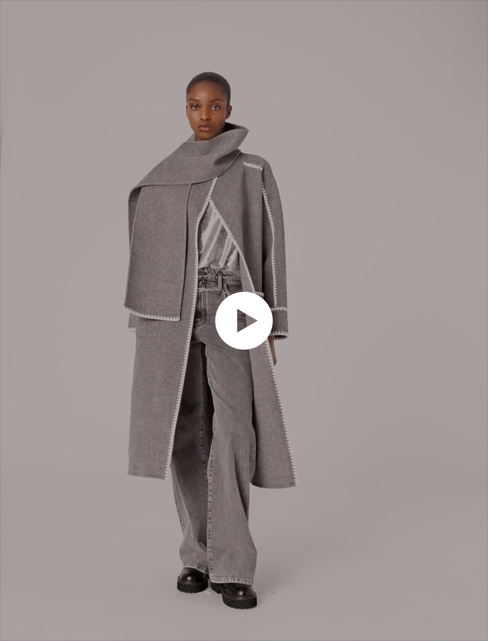 ジャケット・アウター FASHIRU /wool double face long coat ジャケット・アウター FASHIRU /wool double face long coat