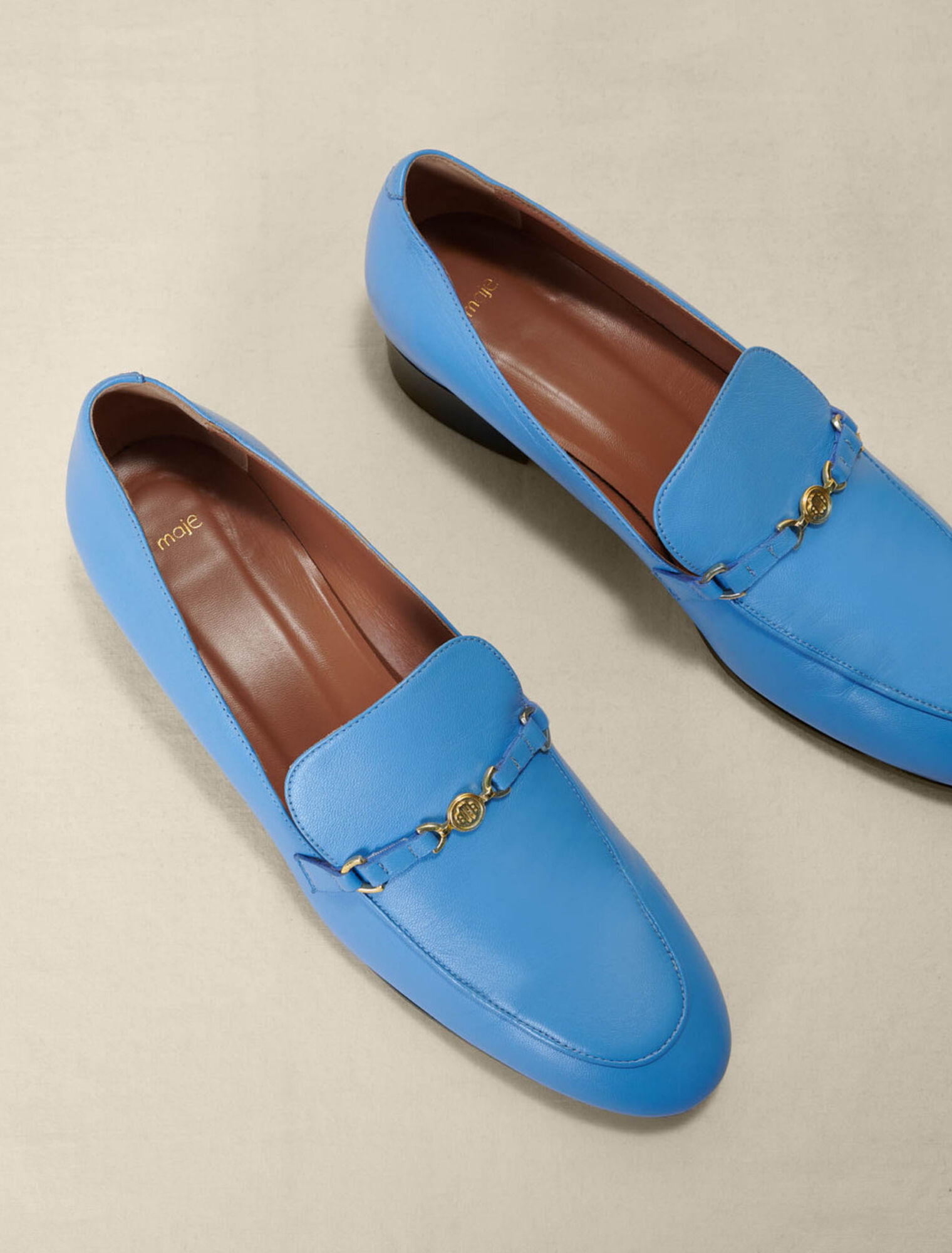 Leather loafers