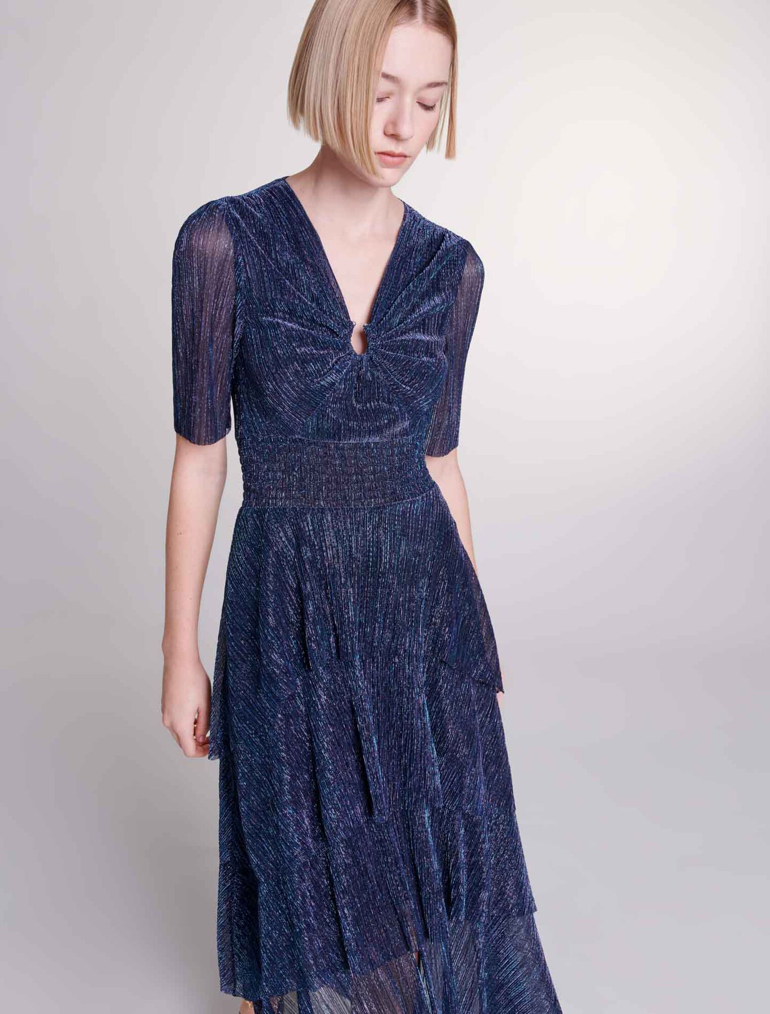Ruffled maxi dress