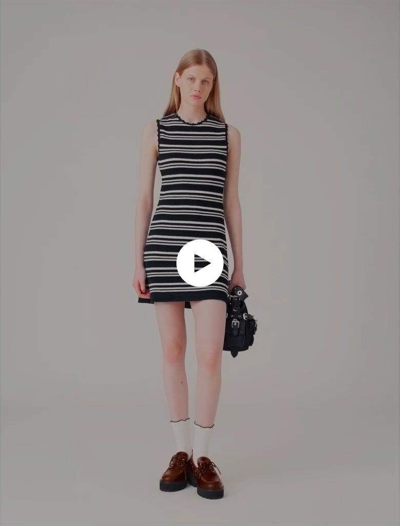 ★MAJE★ラインストーン クロシェ ミニ ドレス Mini crochet dress Black / Gray For Women | Maje