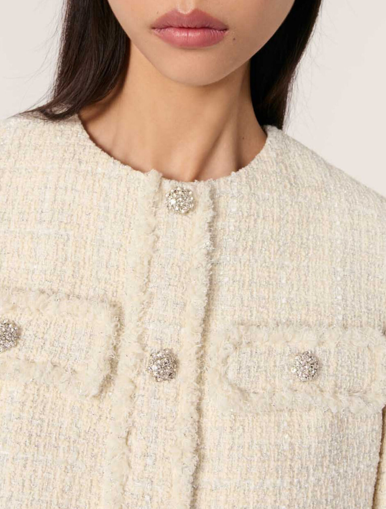 Tweed 2-in-1 mini dress