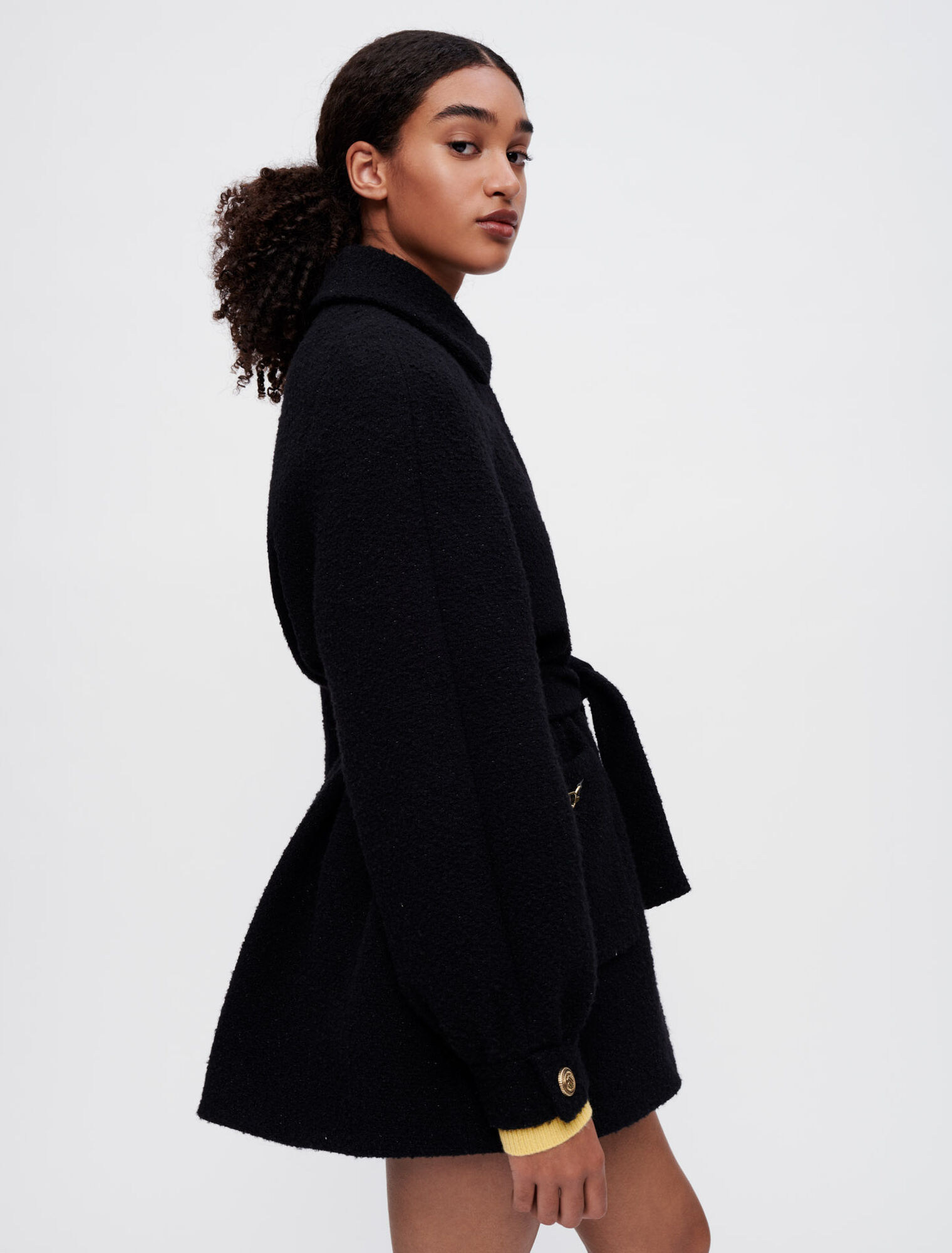 Coat with Maje Clover horsebit details