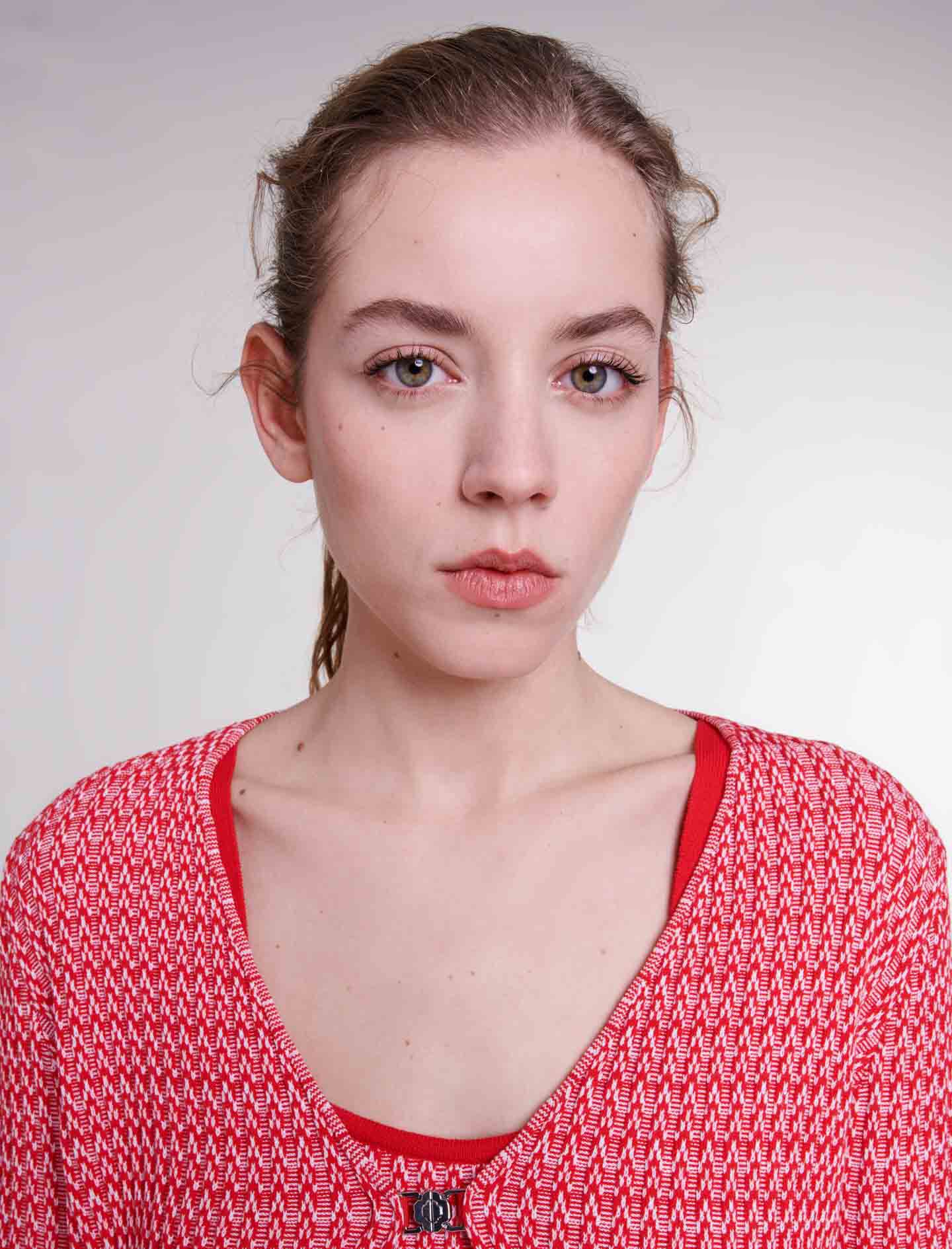 Herringbone knit twin set Herringbone knit twin set