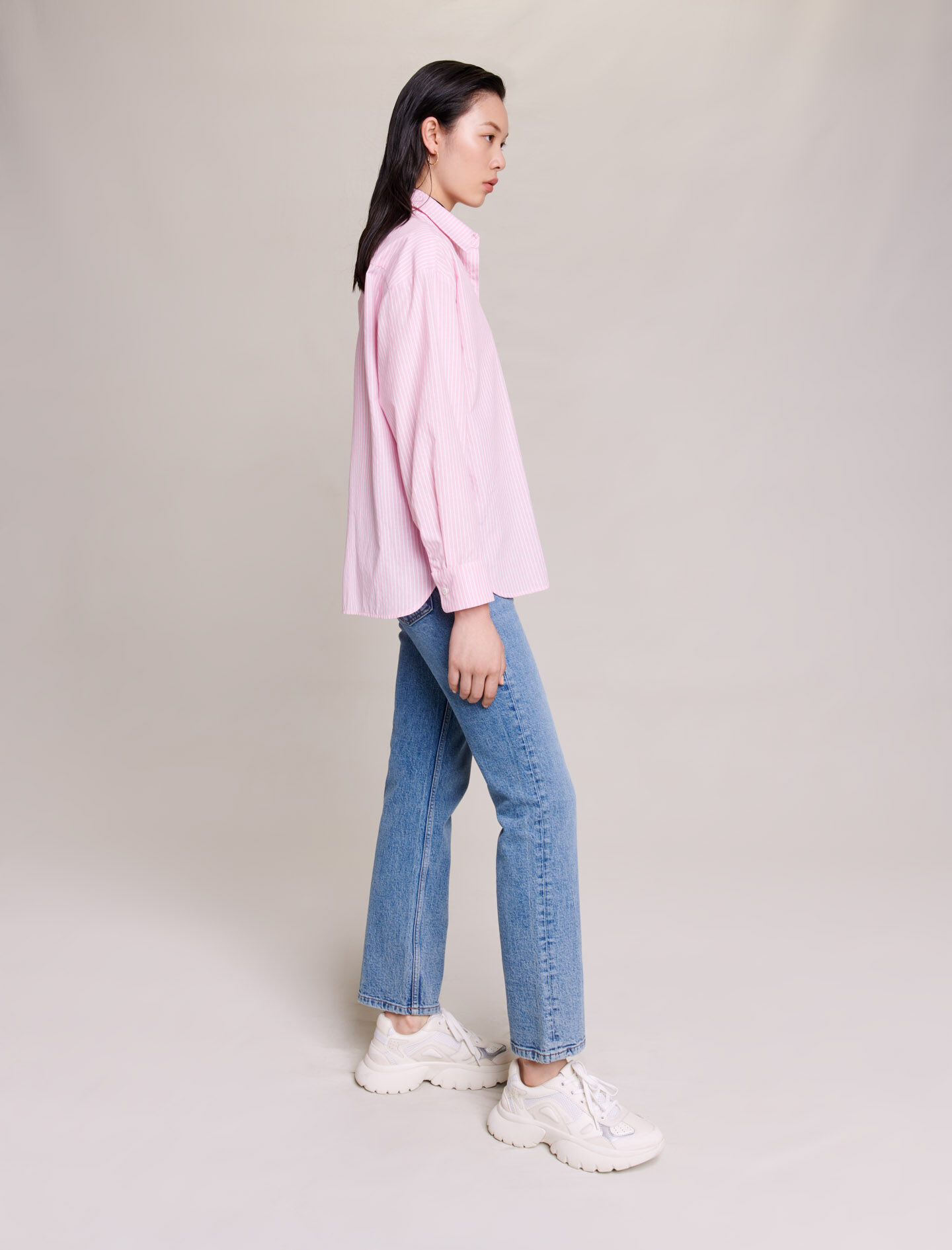 Striped shirt Pink For Women | Maje