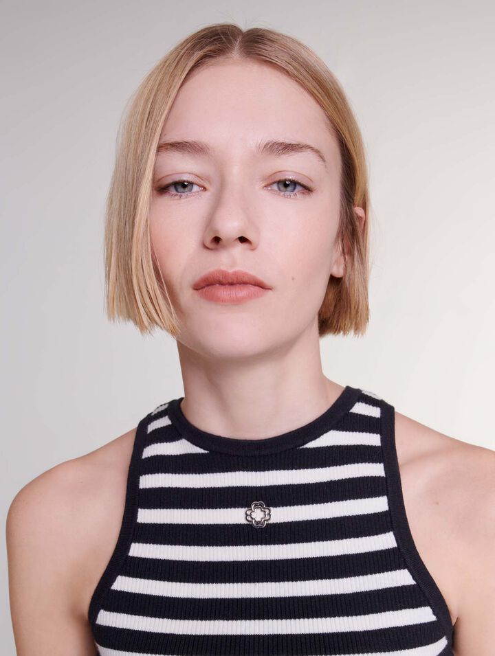 Striped crop top