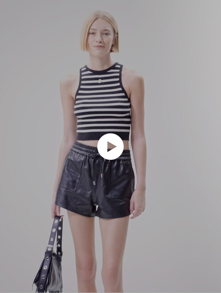 Striped crop top