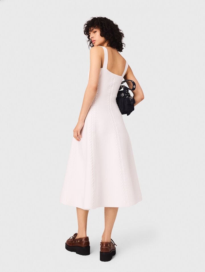 Long knit babydoll dress