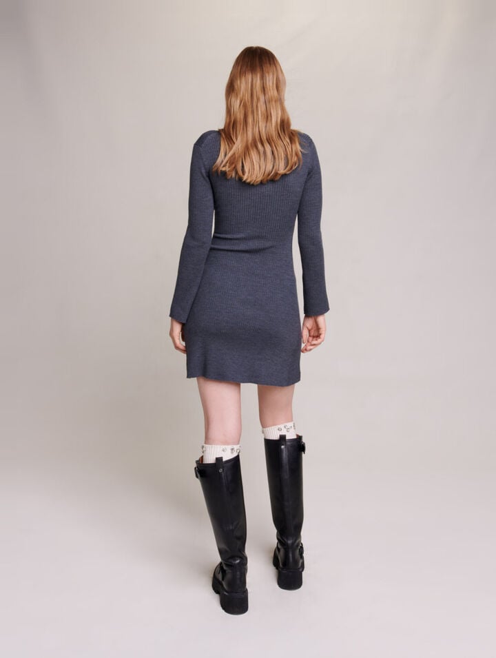 Short knit dress