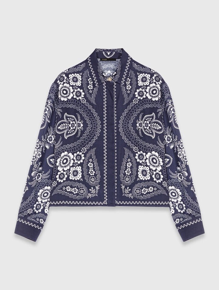 Flowing printed shirt