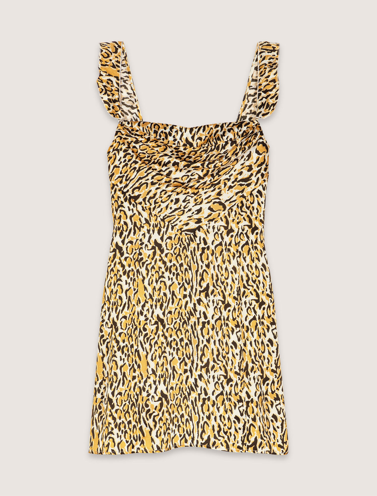 Leopard print mini dress