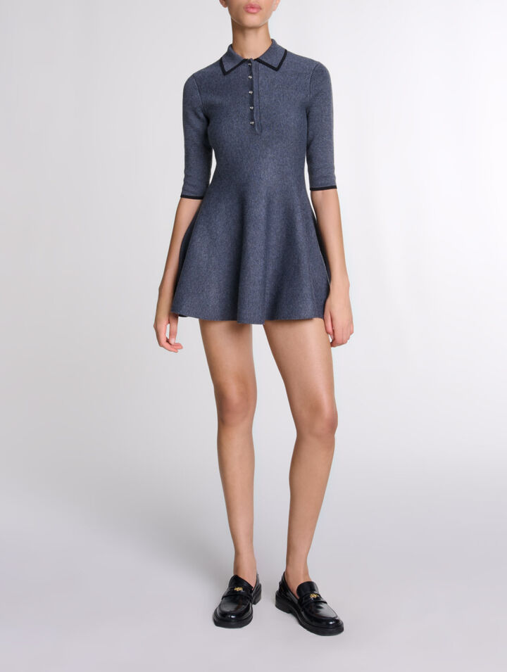 Short knit dress