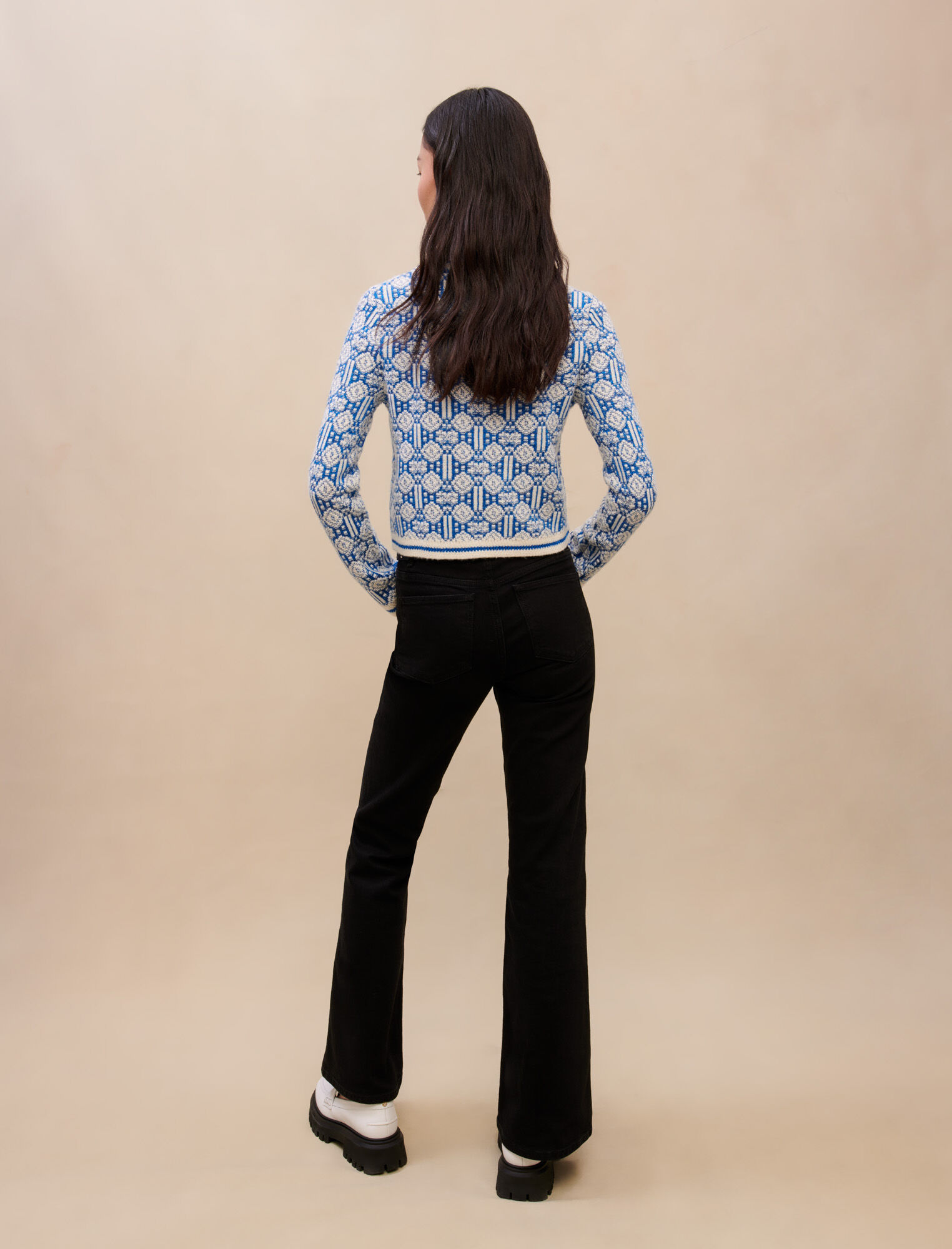 Jacquard cardigan
