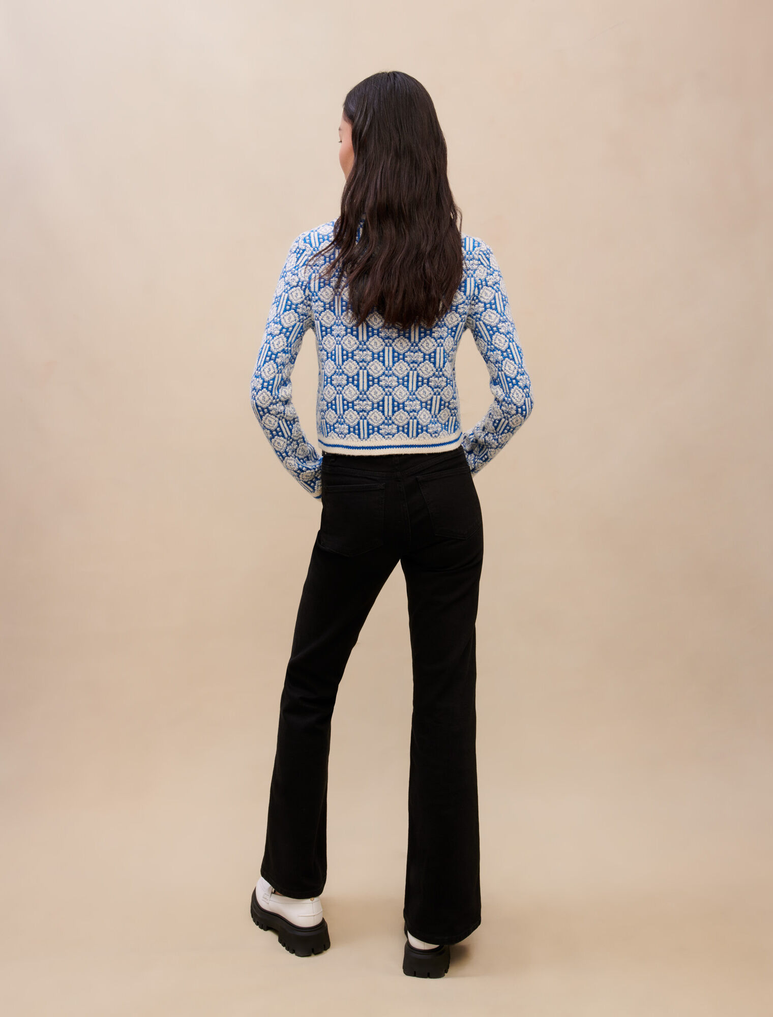 Jacquard cardigan