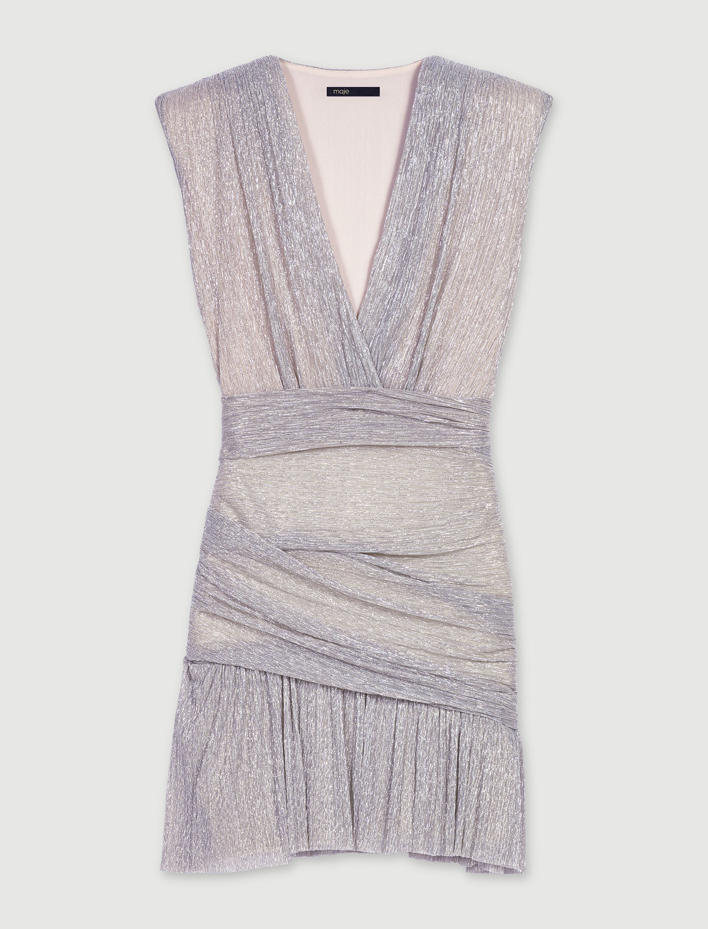 Mini metallic dress Denim - Jeans For Women | Maje