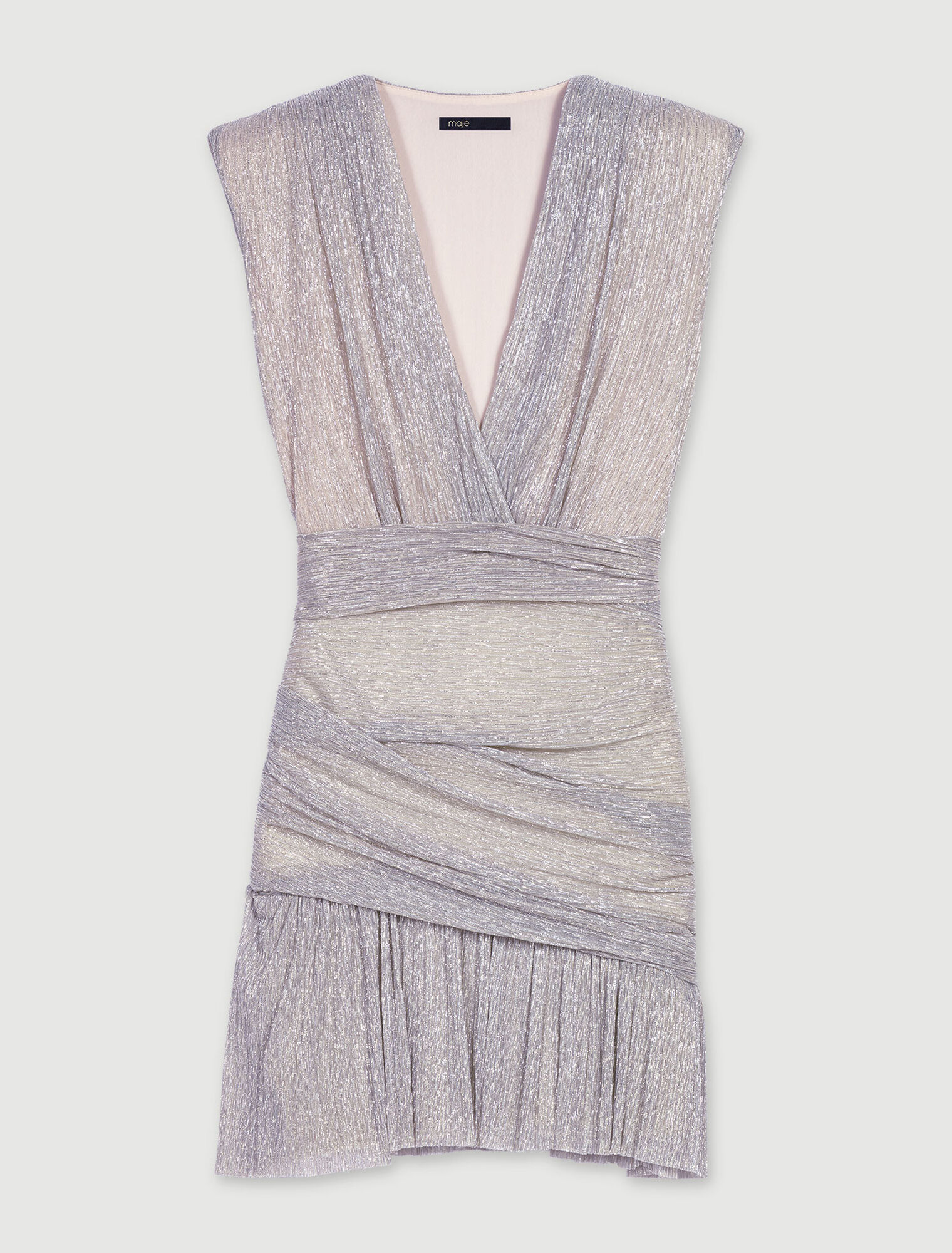 Mini metallic dress