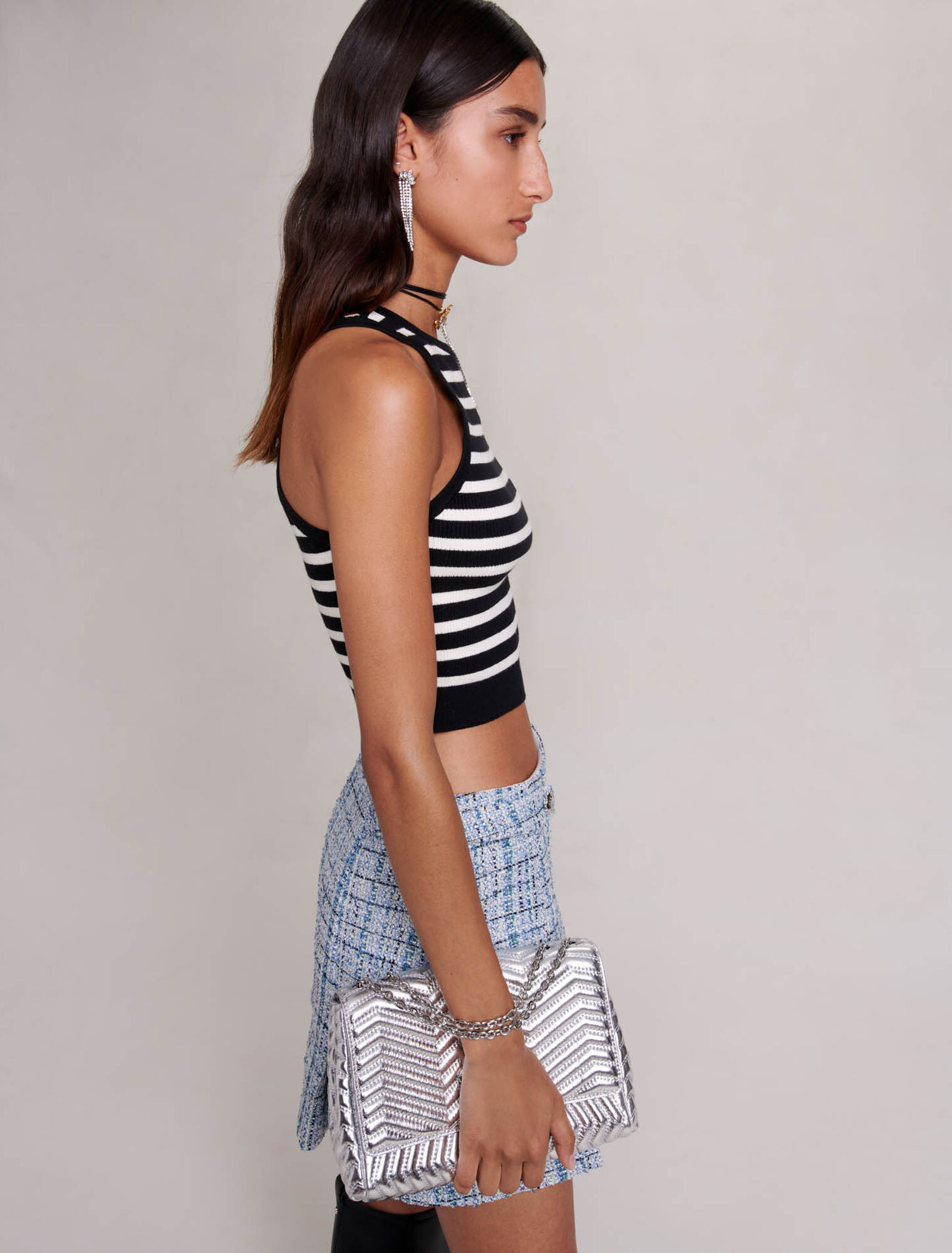Striped crop top