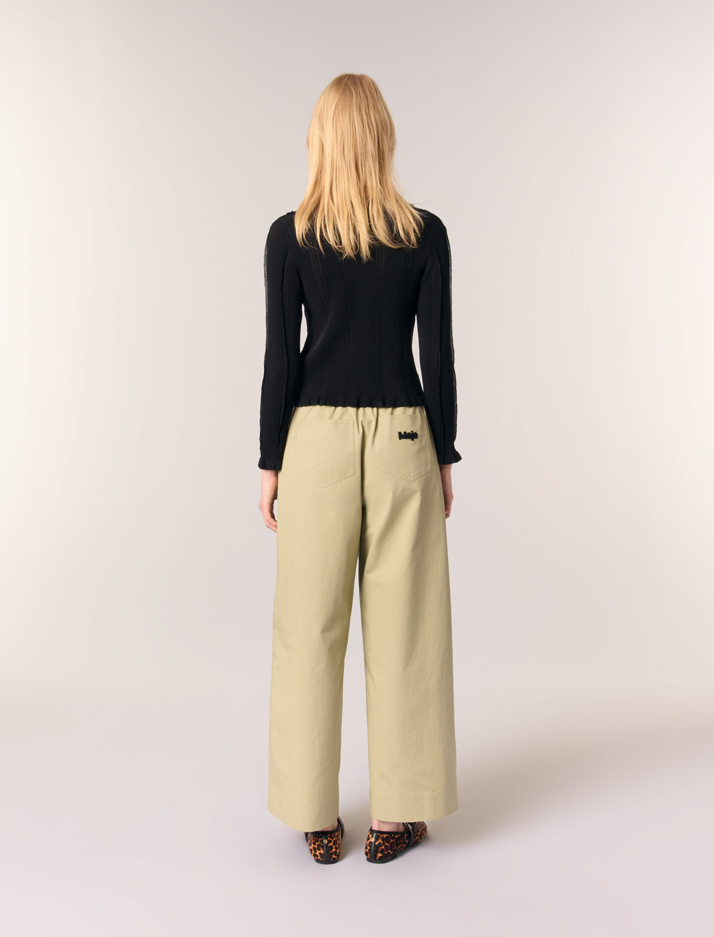 2-in-1 cardigan Black / Gray For Women | Maje