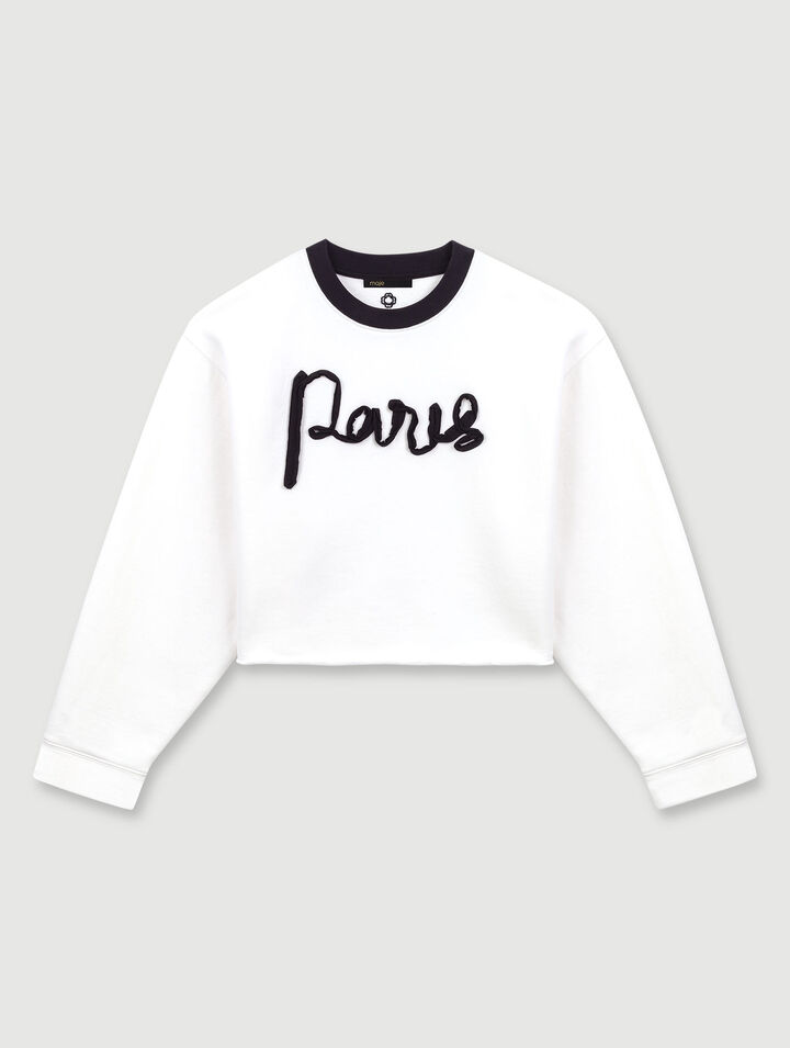 Cropped sweatshirt