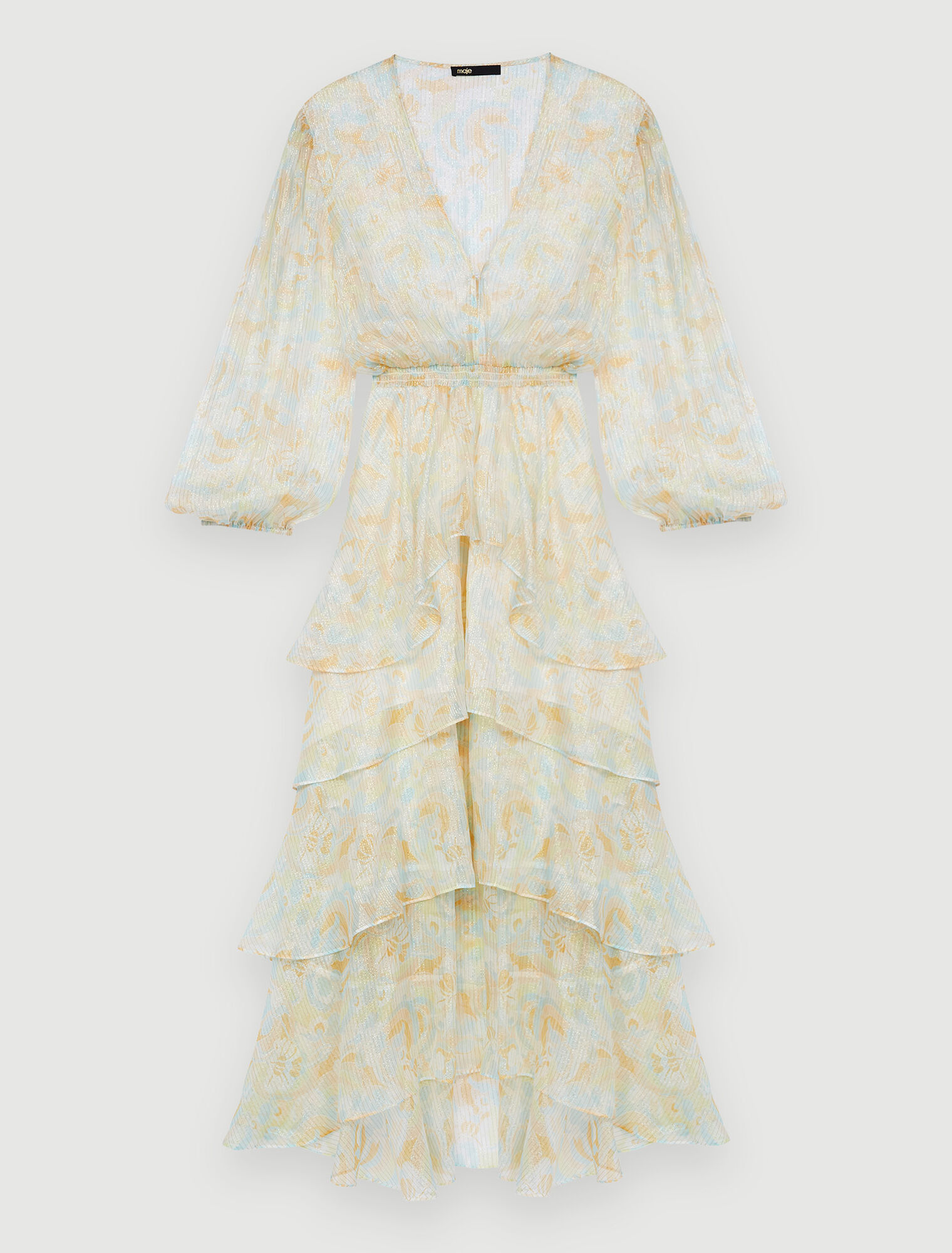 Shiny, fluid silk dress