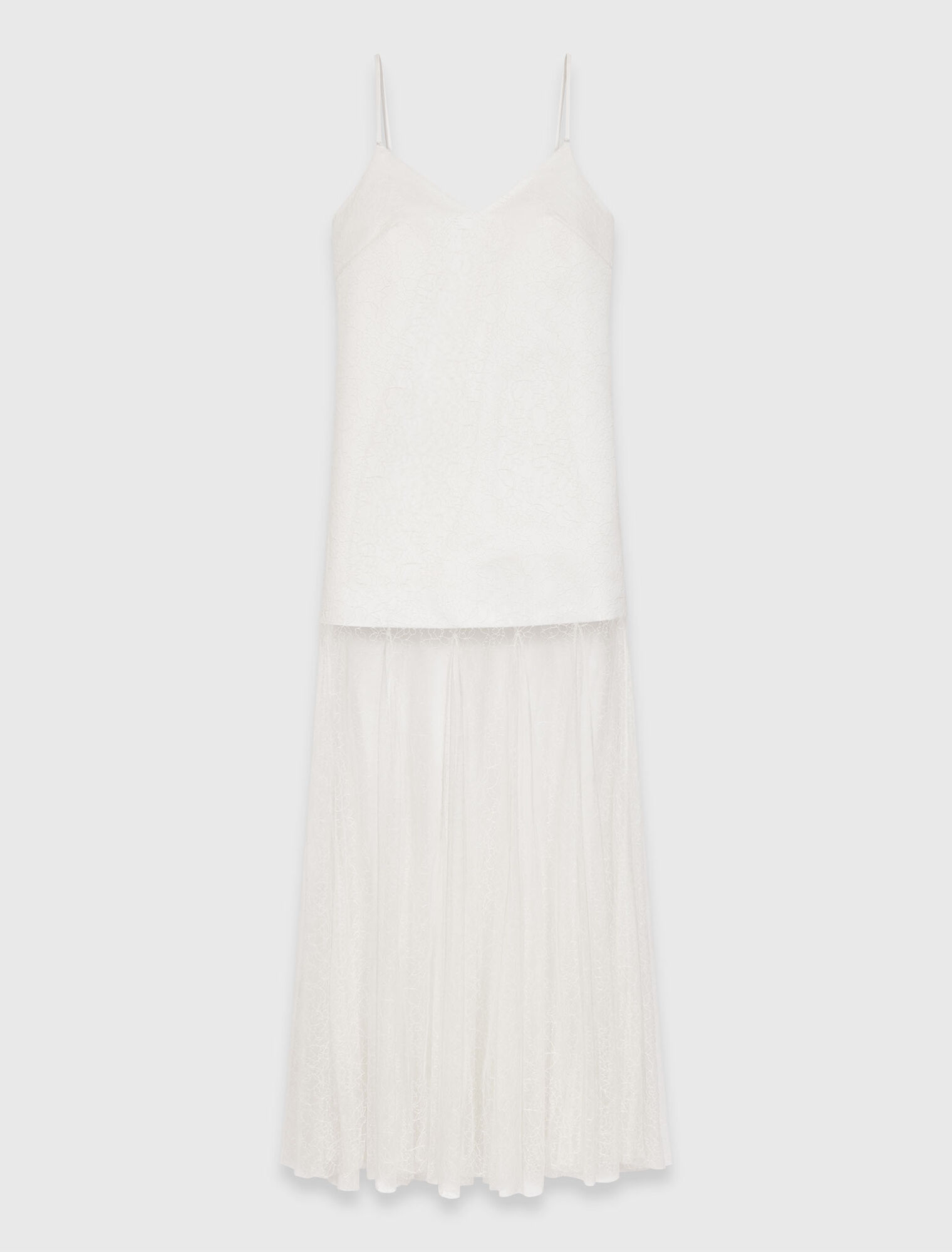 Taffeta and lace dress