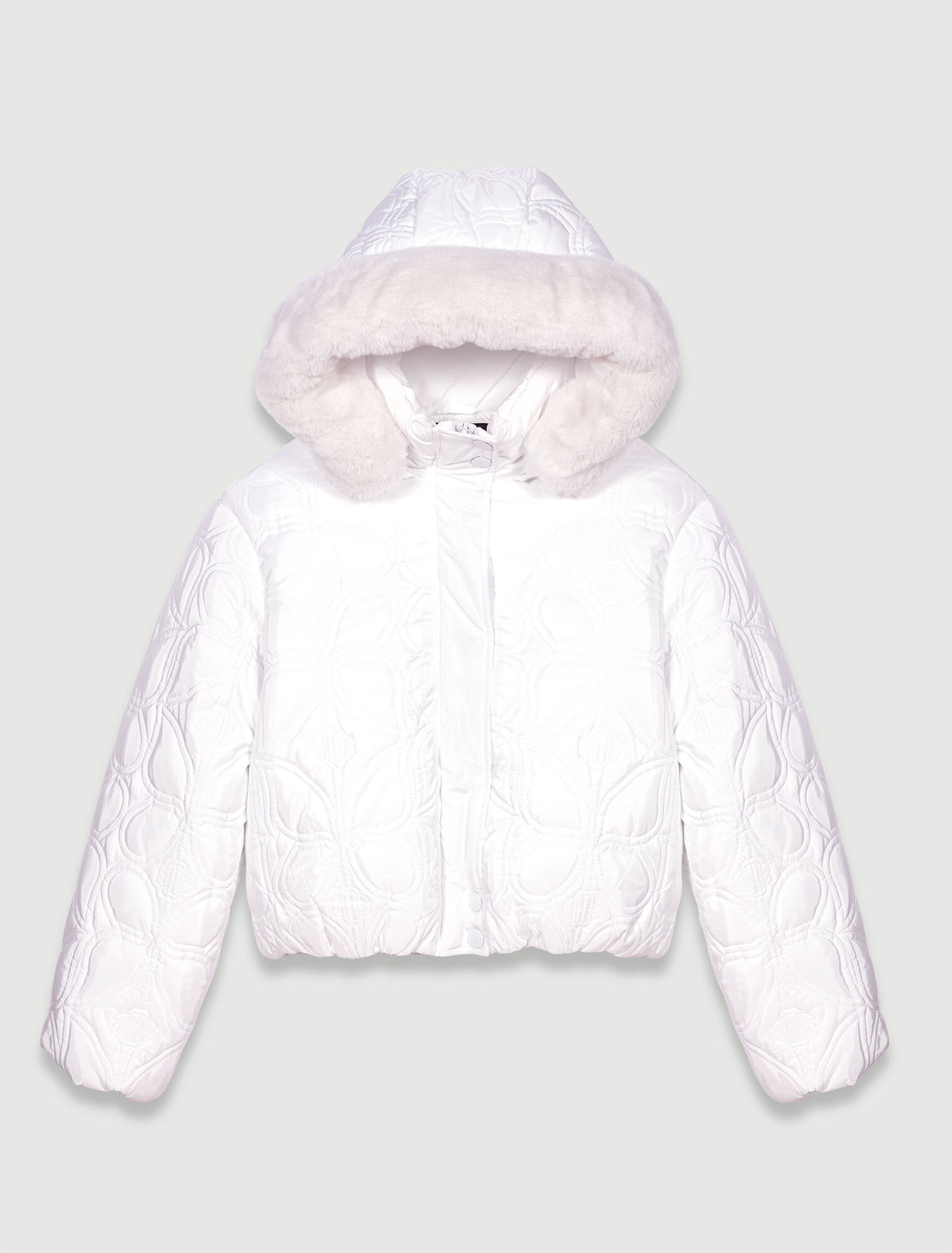 Short quilted puffer jacket
