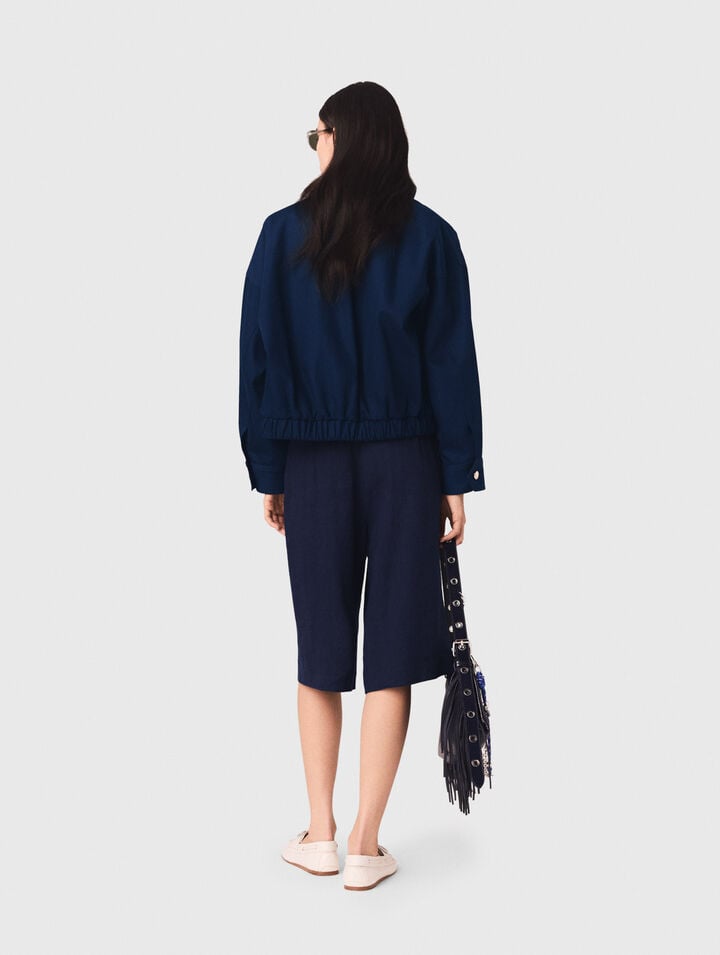 Cotton bomber jacket