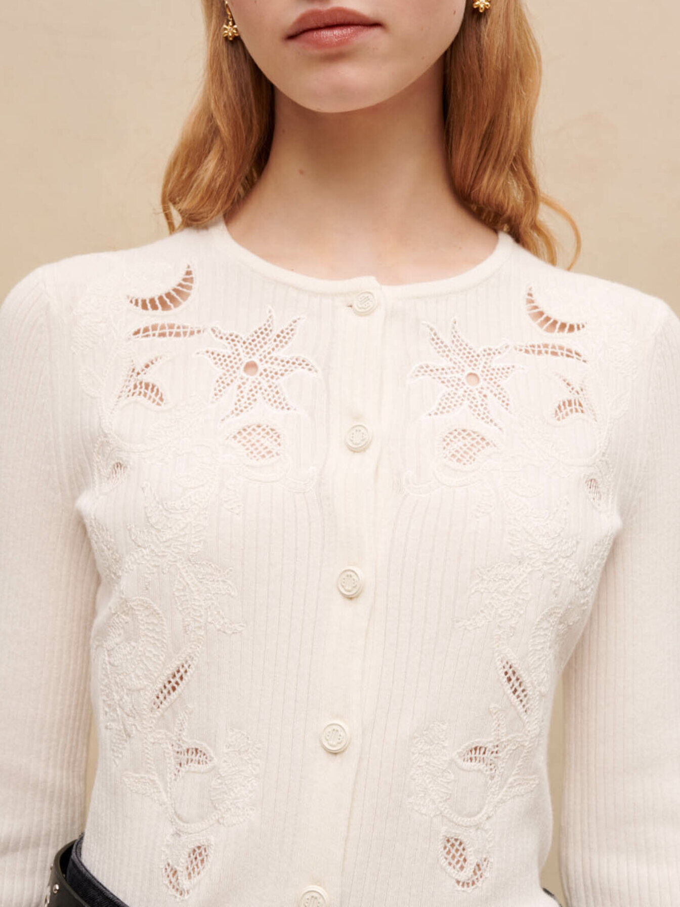 Maje white cardigan store