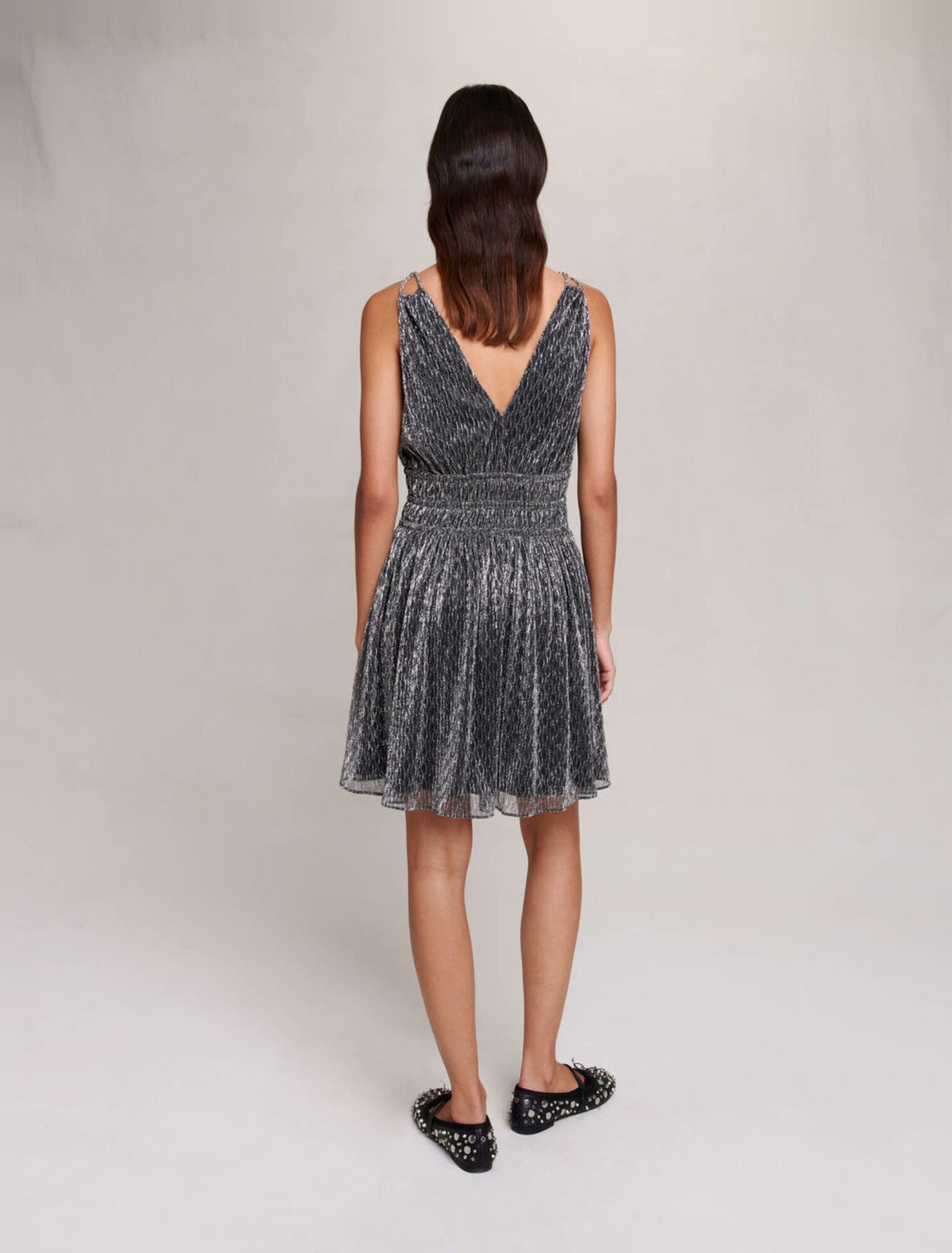 Short silver dress